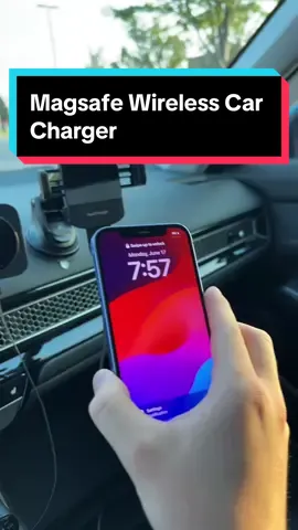 Upgrade to a Magsafe Car Charger #magsafecarcharger #carcharger #magsafe #wirelesscarcharger #ttshop #fyp 