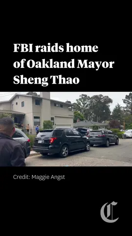 Federal agents raided the home of Oakland Mayor Sheng Thao early Thursday morning. “The FBI is conducting court authorized law enforcement activity on Maiden Lane” in Oakland, agency spokesperson Cameron Polan said in a statement, adding that the FBI was unable to provide additional information.  Property records link Thao to 80 Maiden Lane, a beige, four-bedroom home with batten siding. She did not immediately respond to phone calls Thursday morning, and her spokesperson Francis Zamora referred inquiries to the FBI. Find the latest updates at the link in our bio. #oakland #bayarea