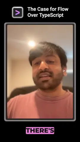 Why is flow better than typescript? Naman has thoughts! https://podcasters.spotify.com/pod/show/devtoolsfm/episodes/Naman-Goel---StyleX-e2kv5qt https://www.youtube.com/watch?v=34TvzOdkw0I