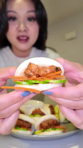 Trying Trader Joes mini shrimp baos 🤤🤤🤤 #traderjoes #traderjoesfoodreviews #snack #mukbang #shrimp #baobuns  #Foodie #foodtiktok #creatorsearchinsights 