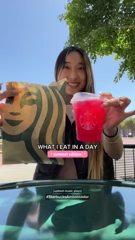 What I eat in a day: Summer Edition!! #StarbucksAmbassador @Starbucks  Limited time offer, at participating stores. Restrictions apply.