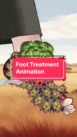 ASMR Foot Treatment Animation #personalcare #asmr #treatment #skincare #satisfying #cleaning #footcare 