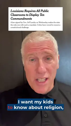 Religion is something for families to do with their own children — NOT for public schools to impose on students. @PAUL RAUSHENBUSH . . . #ChristianNationalism #religion #religiousfreedom #christian #christianity #faith #tencommandments 