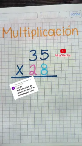Respuesta a @jessramos791 Multiplicación  YouTube: MissStephy 🎥 #aprendizaje #maestrosdetiktok #escuela #quieroaprender #AprendeEnTikTok #clasesvirtuales #fyp #fy #paratipage #paratii #educacion #missstephy #matematica #trucomatematico #matefacil 