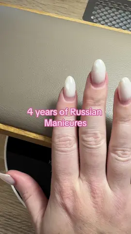 The life changing act of switching to a russian manicure 🥰 #russianmanicure #nailsoftiktok 