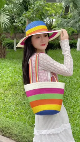 Combo mũ túi đi biển,combo mũ túi xinh hot hè này #lopdopaccessories #lopdopofficial #macgidexinh 