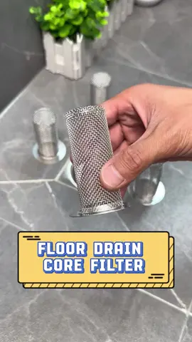 If your floor drain at home is clogged, you can try this stainless steel filter. It drains water quickly,prevents odor, prevents clogging, isolates hair, and is also easy to clean. #bathroomgoodies #anti-odorfloordrain #practicalgoodies #floordraincore