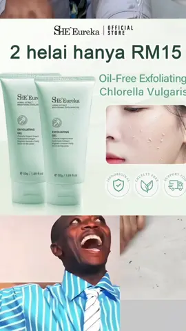 SHE Eureka peeling gel face clean exfoliating scrub natural skincare cleansing gel buang daki pencuci muka 🙈 #CapCut #cute #tiktokshop #viralproducts #viralpost #fyp #foryoupage #viralpost #tiktok #lnk #hotitem #hotitems #malaysiashopping  #summervibes  #99 