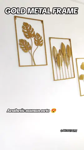 Aesthetic yarn? 😍 Lakas makamayaman sa frame 🥹 #homedecor #homedecoration #housedecor #house #metalframe #goldmetalframe #goldframe #leaf #leafframes #leaves #walldecor #walldecoration #fyp 