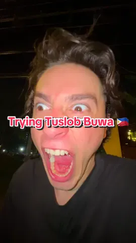 Trying Tuslob Buwa For The First Time! 😳🇵🇭 #philippines #tuslobbuwa #cebu #filipinofood #filipino #cebucity 