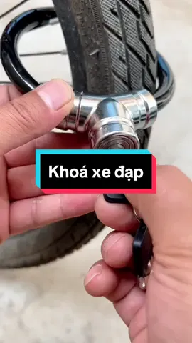 Khoá xe đạp, xe điện, khoá vòng hợp kim cáp thép #khoaxedap #xuhuong 
