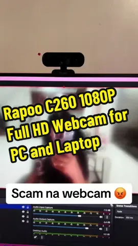 ⚠️INGAT KAYO, wag basta basta magreview! Muntik ko na bigyan ng 1⭐️ si seller, buti na lang nakita ko agad. Hahaha. Sorry na seller, @Rapoo Philippines ! Pero sobrang linaw pala talaga ng webcam na to! #fypシ゚viral #webcam #livestream #rapoo 