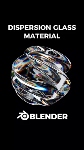 Dispersion glass material in Blender 💎  #3d #blender3d #b3d #Blender #tutorials #tutorial3d  #blenderrender #animation #blenderrender #animation #animation3d #blendercommunity #blenderanimation #blenderart #blendereevee #cg #cganimation #motion #motionlovers #blenderlovers #blendershare #3dmodelers #3dmodellers #blendermaterials #blendermaterial