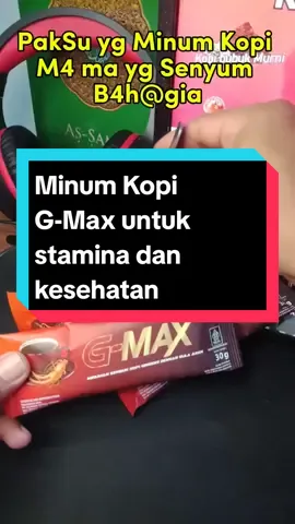 Minum Kopi G-Max dengan Gula Aren untuk Stamina Pria Tangguh  #kopigmax #shopmaster #ttsbelanjacuan #staminapriadewasa #kopikuat #herbal #cod 