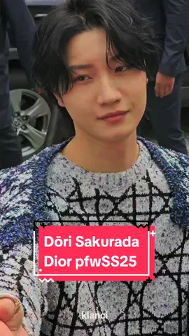 Dōri Sakurada  from Alice in Borderland at the Dior spring summer menswear collection runway show for the Paris Fashion Week, France, SS25 #pfw #ParisFashionWeek #fyp #foryou #桜田通 #今際の国のアリス #山﨑賢人 #kentoyamazaki 