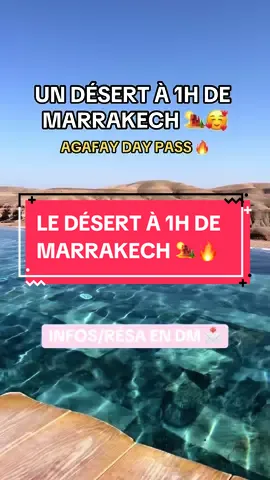 🏜️ À moins d’une heure de Marrakech en voiture, se trouve le désert d’#Agafay, un lieu idyllique où vous ressourcer et vous détendre. ✅ Lors de votre journée, vous pourrez profiter d’un camp de luxe avec piscine panoramique, un dejeuner ou diner, une ou plusieurs activités : 🐫 CHAMEAU 🏍️ BUGGY 🏎️ QUAD Pour toute information ou réservation pour le ##daypassà ##agafay contactez-nous dès maintenant en message privé ! Day Pass Agafay Bon Sejour Au Maroc Journée dans le désert d’Agafay ##agafay##desertmorocco##maroc##marrakech##marrakesh##marrakechmedina##travelmorocco