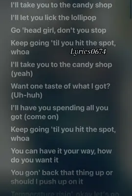 (Title: Candy Shop) ft. Olivia & 50 Cent #lyrics0674 #ejimshenrydonald #fyp #lyrics #50cent 