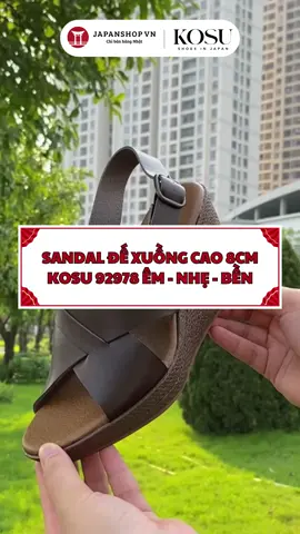 Sandal đế xuồng cao 8cm KOSU 92978 siêu êm siêu bền siêu nhẹ #japanshop #kosu #sandal #sandaldexuong #sandalcao8p 