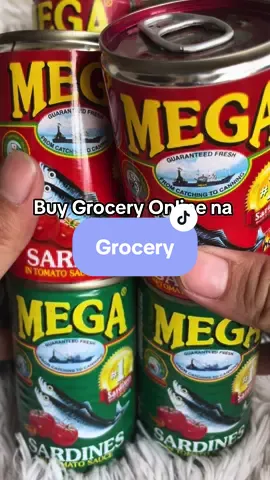 Mag grocery ka na online, less hassle kaya mag check out ka na!  😍😊✨ Visit my shop for more products!  #sarisaristore #onlinegrocery #mega #sardines 