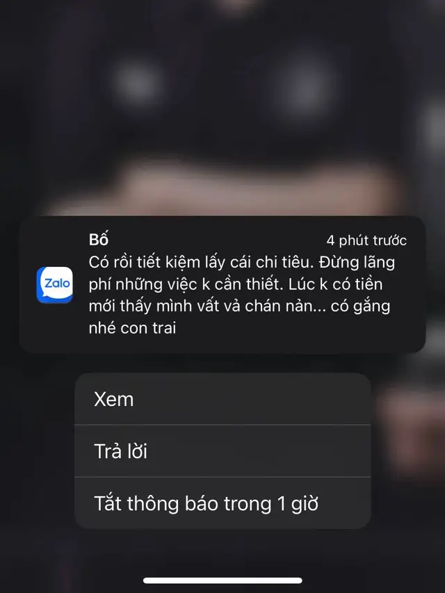 Sau này nhớ những lời bố nói nhé con❤️