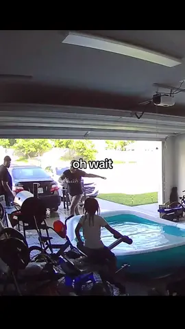 I can name a bunch if things wrong with this video lol but this is hella funny. When letting out the pool water out goes wrong. My poor sister 😂😂😂  #fypシ゚viral #fy #summerfun #slip #slipnslide #pool #kids #garagepool #fyp #slipnfall #funnyhomevideos #kidpool #summervibes #Summer 