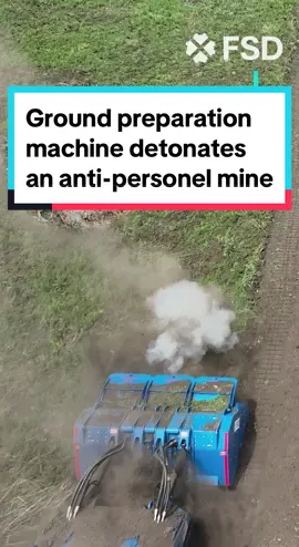 What happens when clearance machines hit a mine? 💥 #ukraine #mineaction #demining #machine #clearance 