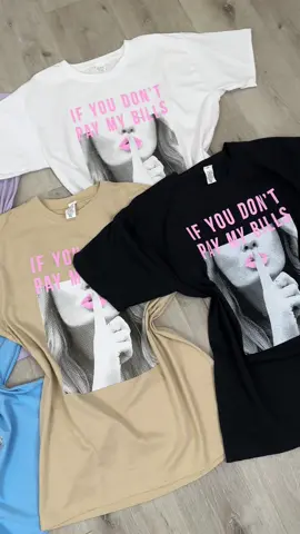 𝐈𝐅 𝐘𝐎𝐔 𝐃𝐎𝐍𝐓 𝐏𝐀𝐘 𝐌𝐘 𝐁𝐈𝐋𝐋𝐒 🤫 We are obsessed with these slogan tees 😍 Grab yours in the flash sale NOW…  #fyp #foryourpage #womensclothing #tiktokmademebuyit #flashsale #slogantees #oversized #tshirt #slogantshirt #newin #Summer #curvefashion 
