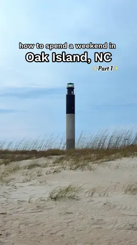 How to spend a weekend in 📍Oak Island, North Carolina 🏝 ✨part 1✨ #visitnc #northcarolina #oakisland #ncbeach #ncbucketlist #hiddengem #nccoast #travel #wilmington #wilmingtonnc #bucketlist