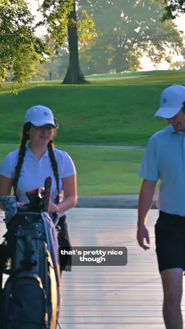 50k likes for a set of clubs? 👀 #fyp #golf   @Sun Mountain I think pushing the Speed Cart V1R was her favorite part! 
