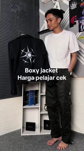 Boxy jacket crop madeup cuy harga pelajar 🫨 #jaketcrop #outfitoftheday 