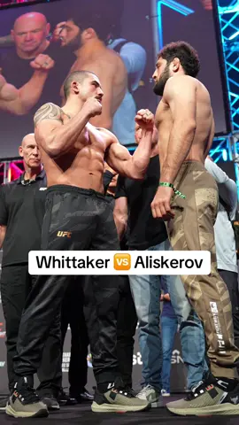 #robertwhittaker #ikramaliskerov #UFC #ufcsaudiarabia #faceoff (🎥: UFC)