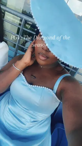 Royal Ascot 2024✨  With the gorgeous @Elaya Natalia  Dress and Hat by yours truly🤍 #foryou #royalascot #roylascot2024 #pearldress #paleblue#londonseamstress#fascinator#ascothat #bridgertonscandal 