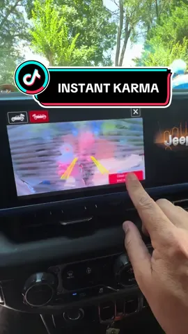 She got me on that one.. 😵 #jeep #prank #instantkarma 