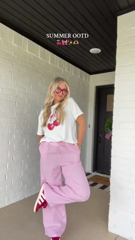 Comfy but cute! 🍒🎀✨ #Summer #fyp #spring #fashion #girls #outfit #OOTD #pajama #boxers #pinterest #pinterestaesthetic #shopping #viral #dayinmylife #dayinthelife #blonde 