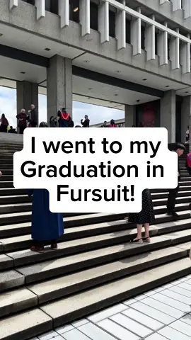 Graduated last week and wore my suit to convocation :)) #furry #furryfandom #fursuit #fursuiter #fursuitfriday #furrytiktok #fursuitersoftiktok #furrymeme #fypシ゚ 