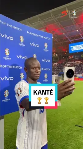 Another game, another N'Golo Kanté Man of the Match award 🏆🏆 #SportsonTikTok #EUROS #EURO2024 #Legend #SSFootball 