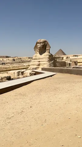 The Great Sphinx of Giza-  the world’s oldest monumental sculpture. In Egyptian culture it symbolizes royalty and sacred status. #egypt #sphinx #giza #travel #vacation #adventure #Love #fun #travelblogger #explore #beautiful #wanderlust #travelingwithkids 