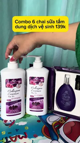 Combo 6 chai sữa tắm,dung dịch vệ sinh 139k #xuhuong #viral #emkieutaphoa #suatamtiato #dungdichvesinh #dungdichvesinhphunu #nanobac #dungdichvesinhtraukhong 