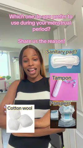 Which one do you use during your monthly flow! Sanitary pad, cotton wool, pampers or tampon! #healthplugme #healthplugmewithladykay #womenexperience #everywomancombobyladykay #healthplugmewithladykayproducts #tryingtogetpregnant🤰 #womenhealth 