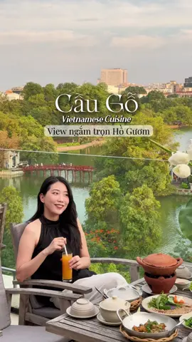 Đại điểm check in với view bao trọn Hồ Gươm mà midnh mới phát hiện ra 📍 Cầu Gỗ Vietnamese Cuisine - tầng 6, số 9 Đinh Tiên Hoàng  hoặc số 73 Cầu Gỗ, Hoàn Kiếm #reviewanngon #ancungtiktok #LearnOnTikTok #betupe 