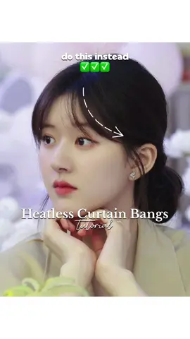Heatless Curtain Bangs Tutorial 🙌🏻✨ Hope u guys like it 😘🫶🏻 #bangstutorial #heatlesshair #curtainbangs #fyp #foryourpages #fypシ゚ #hairhack 