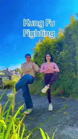 Kung Fu Fighting Trend 🥋 It was fun 🤪 @Shalani🫶🏼  #kungfufightingsong #kungfufightingdance #kungfu #kungfufightingchallnge #kungfufightingtrend #friends #islandvibes #tiktoktrend #funtimes #tiktoktrend #viraldance #kaushinidilhara #kaushibell 