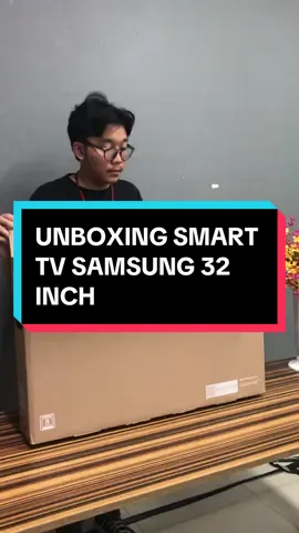SEKARANG MIMIN UNBOXING SMART TV SAMSUNG 32 INCH #ledtv #fyp #wajibnonton #32inch #smarttv 