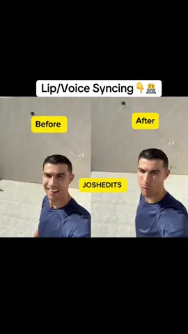 Lip/voice syncing👇🧑‍💻 #lipsync #ronaldo 