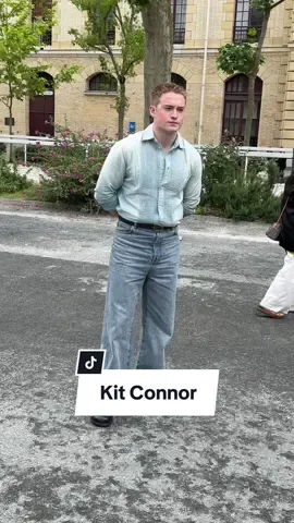 #kitconnor at today's @LOEWE Menswear Spring/Summer 2025 show in Paris. #voguegermany #heartstopper #kitconnoredit #kitconnoredits #heartstopperedit #nicknelson 