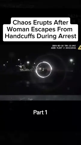 Chaos Erupts After Woman Escapes From Handcuffs During Arrest Part 1 #cops #police #chaos #escape #during #fypシ゚viral #policeofficer 