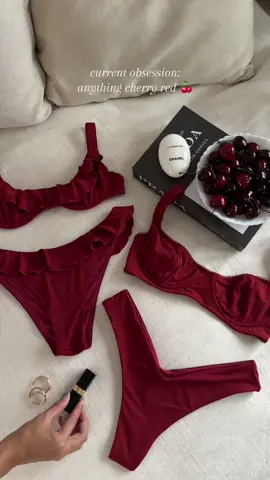 it's the hot girl color of the summer 🍒💋  #blackboughswim #cherrygirl #hotgirlummer #cherryred #summertrend