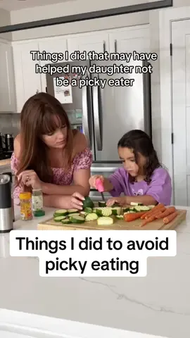 People often say that luck and the child's disposition play a role, but I believe it's a 50/50 effort. If I hadn’t put in all that effort with her, she would have been picky.