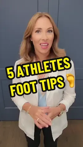 5 Athletes Foot Tips🦶 In this video, Dr. Janine shares 5 athlete's foot tips to help you combat this common foot issue. From tea tree oil spray to drying your feet well, these tips will help you get rid of athlete's foot for good!  #athletesfoot #feet #teatreeoil  