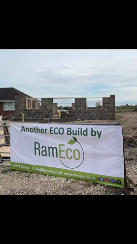 Another Eco build by Rameco #fyp #ecobuild #fastbuild #icf #icfconstruction #woodcrete #ecobrix #durisol #icfbuilder #icfconstruction #icfcontractors #grimsby #skegness #eco 